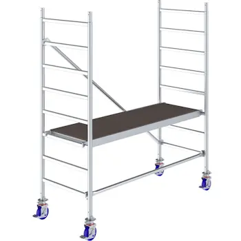 KRAUSE STABILO aluminijumska sklopiva pokretna skela radna visina 3m 771018-1 KRAUSE STABILO aluminijumska sklopiva pokretna skela radna visina 3m 771018-1